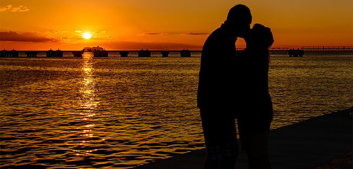sunset couple