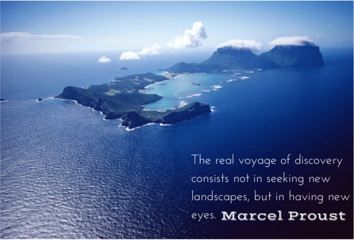 The real voyage of discovery consists