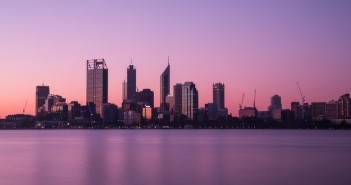 Perth Skyline at sunset