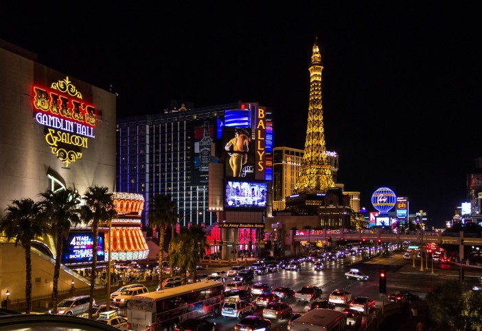 las vegas street night