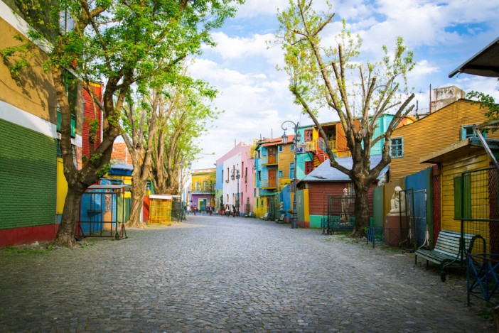 colourful town in South America