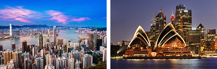 Hong Kong and Sydney, Australia