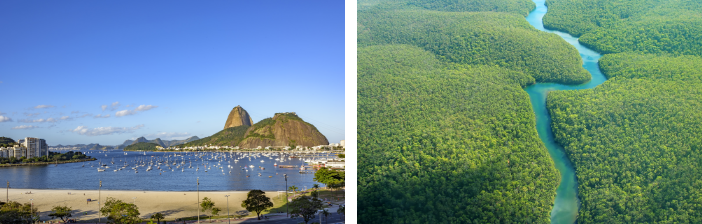 Guanabara Bay, Rio de Janeiro and Amazonia