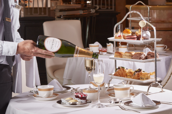 luxurious breakfast spread