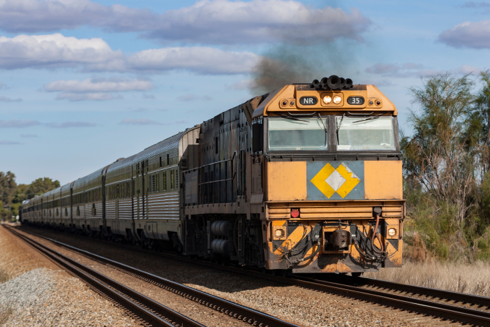 Indian Pacific train in Australia