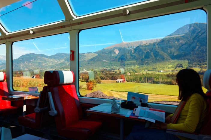 luxury train in Switzerland
