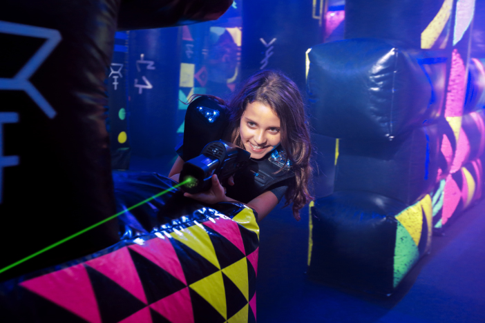 Battle for Planet Z laser tag on Royal Caribbean's Voyager of the Seas