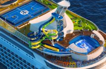 exterior view of Royal Caribbean's Voyager of the Sea cruise ship