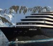 Scenic Eclipse cruise ship yacht in Antarctica
