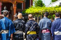 foreigners wearing Japanese Yukata