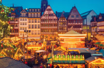 Christmas market in Frankfurt Germany