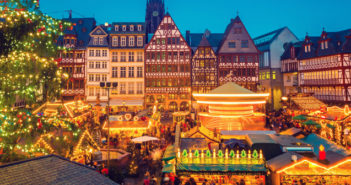 Christmas market in Frankfurt Germany