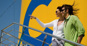 couple on Costa Cruises ship