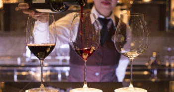 wine bar on cruise ship